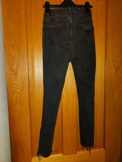 Black denim jeans