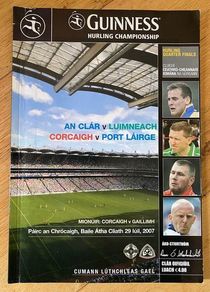 2007 Limerick v Clare & Waterford v Cork - GAA Senior Hurling Quarter Final Programme