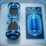 8" Camo Blue Hoverboard with Bluetooth, 6 LED Lights & Free Protective Pads Image 5
