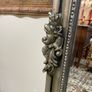 FLASH SALE ! Was 295 Now 225 ! Beautiful Tall & Narrow Silver Gilt Plaque Decorated Mirror Image 4