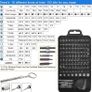 DIY Tool kit Precision Screwdriver Set 127 in 1 Pry Hand Tools for Fixing Computer,Mobile Phone,PC Laptop,Tablet,iPad,Watch, Jewelry, Eyeglasses,PS3,PS4,Xbox Repair Kit (FREE POSTAGE) Image 2