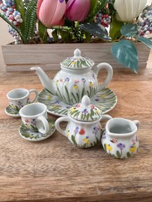 Miniature porcelain teaset