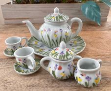Miniature porcelain teaset