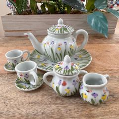 Miniature porcelain teaset