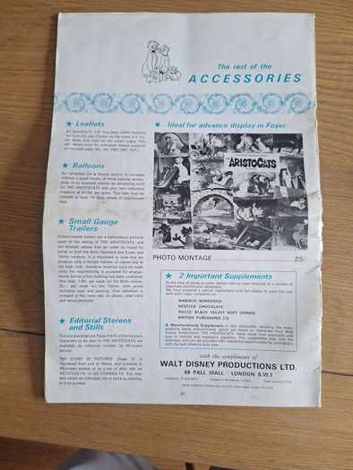 Walt Disneys The Aristocats Press Campaign Book