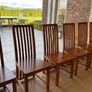 6 solid oak dining chairs Image 7