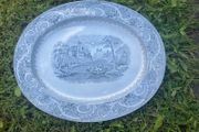 Large Victorian meat platter free postage