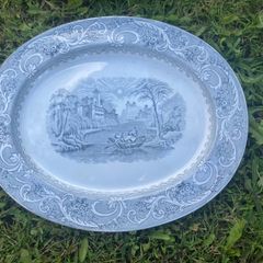 Large Victorian meat platter free postage