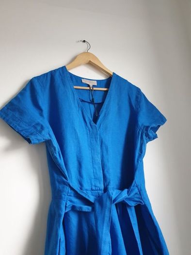 Hobbs Linen Jumpsuit Size Uk 16