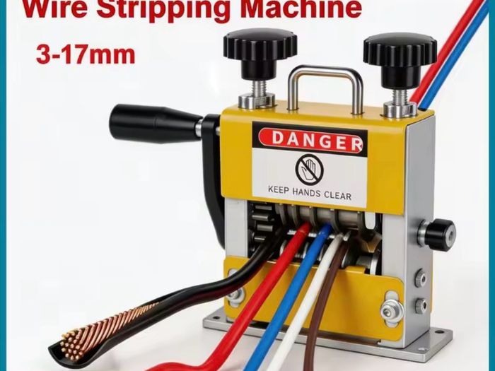 Portable Manual and Electric Drill Driven Dual-purpose Wire Stripping Machine for 3mm to 17mm Scrap Copper Wire Stripping Tool