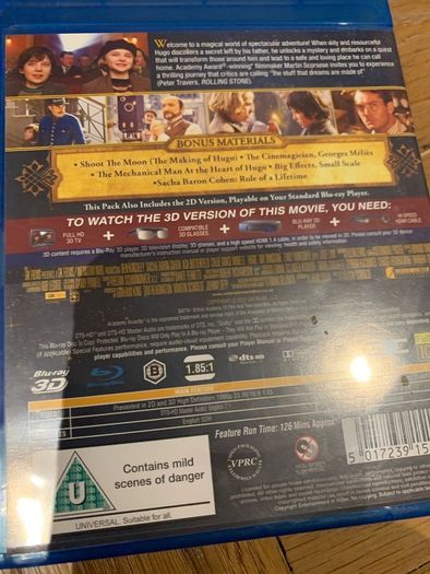 Hugo (2011) 3D Blu-Ray