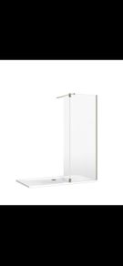 Brushed nikel Burlington recess panel  665mm