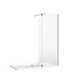 Brushed nikel Burlington recess panel  665mm