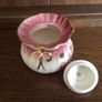 Vintage Staffordshire pink Soap dish and pot pourri pot Image 9