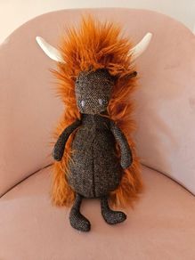 Jellycat Tweedledee Highland Cow RARE