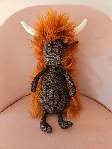 Jellycat Tweedledee Highland Cow RARE