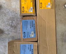 grant vortex boiler flue parts and plume kit, blue and orange system.