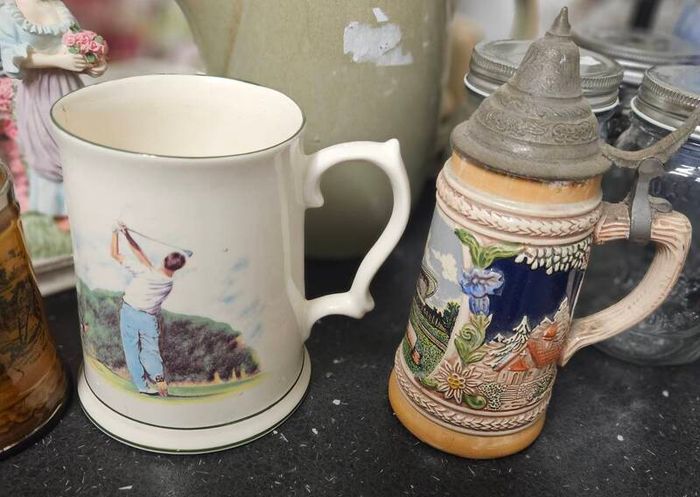 3 Collectable Mugs and Small Stein