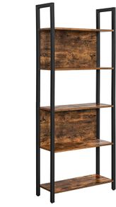 Bookcase, Kitchen Shelf, Standing Shelf with 5 Open Shelves