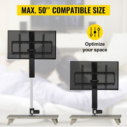 TV Lift 28in 700mm Stroke Motorized W/ Remote Control 500mm-1000mm Stroke Electric DC Motor Plasma LCD Stand Lifter Cabinet TV Mount Bracket