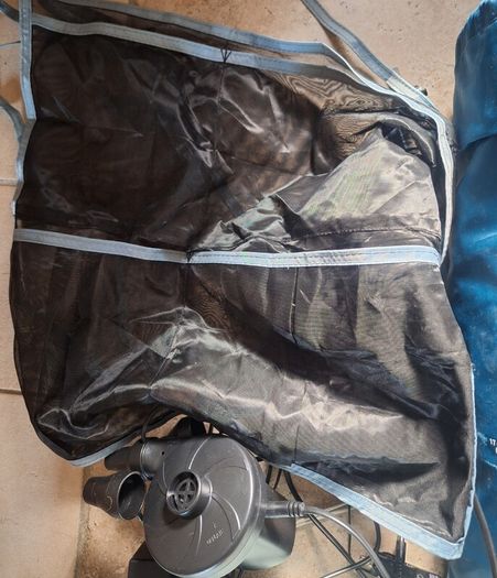 Camping Bundle - Decathlon Quechua Air Bed, Electric Pump & Windbreaker