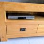 solid oak bookcase and tv unit Image 3