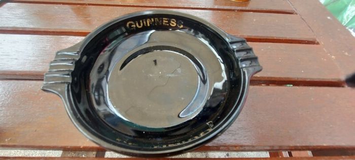 Guinness vintage advertising ashtray, hard to come by ,collectors item with smoking bans, price includes free shipping within Ireland, or if buyer collects cheaper,