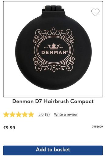 Denman D7 Hairbrush Compact