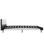 Bed Frame White and Black Faux Leather 120x190 cm Image 5