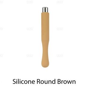 Magnet Stick Plate Magnetic Tool Nail Art - SILICONE ROUND BROWN