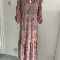 dress Bnwt grey teired grey pattern dress indie + Moi brand T1 10/12