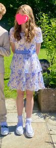 Lipsy London Girls Premium Embroidered Confirmation Occasion Dress Age 14 (164cm)