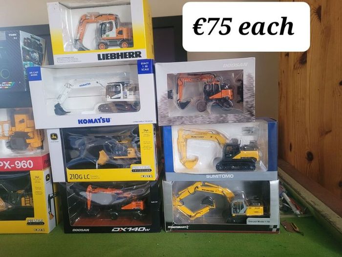 diecast excavators construction 1/50