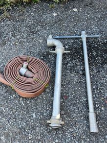 Hydrant stand pipe, key and hose