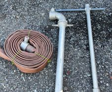 Hydrant stand pipe, key and hose