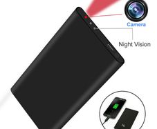 Hidden Camera 1080p HD 5000mAh Power Bank Camera No WiFi Spy Nanny Cam DVR