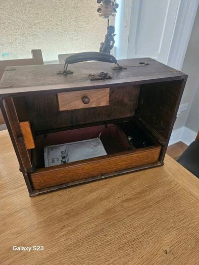 Sewing Machine Case and Base.