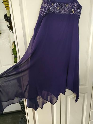 Debut Debenhams Purple Occasion Formal Party dress size 16 Postage included