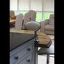 Very large solid wood breakfast bar table Image 3