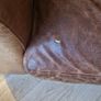 Brown leather couch Image 3