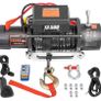 13500 LBS Electric Winch 12V 6120KG 13500LBS For 4X4 92FT Synthetic Trailer Ropes Towing Strap Image 9