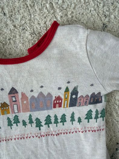 Mamas and Papas Baby Bodysuits and Dress Bundle (winter, Christmas print) 3-6 months