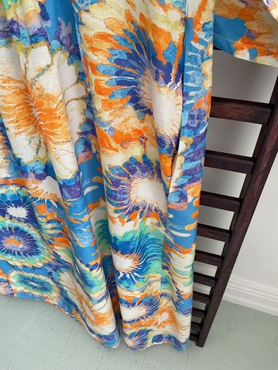 dress 100% cotton dress one-size multi colour summer
