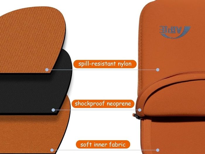 NEW SALE | Laptop Sleeve 15-15.6 Inch Laptop Case for Gaming PC Bump Absorb Briefcase Carrying Bag Compatible with MacBook, Acer, Asus, Dell, Lenovo, Microsoft, HP Durable Notebook Cover, Orange