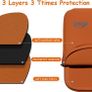 NEW SALE | Laptop Sleeve 15-15.6 Inch Laptop Case for Gaming PC Bump Absorb Briefcase Carrying Bag Compatible with MacBook, Acer, Asus, Dell, Lenovo, Microsoft, HP Durable Notebook Cover, Orange Image 6