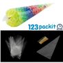 lot of 100 pcs clear cones perfect for candy carts sweets, party buffet decoration wedding LOT OF 100 pcs size 25 cm x 13 cm Image 4