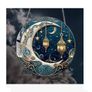 3in1 Matching Set: Grey Persian Style Rug + Home Decoration + Small Lamp Image 6