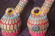2 Beautiful presume Mexican Clay Bottle