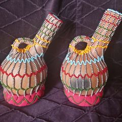 2 Beautiful presume Mexican Clay Bottle