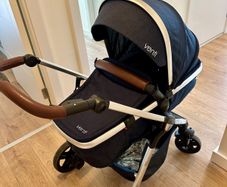 VENTI Pram - newborn insert + rain cover included